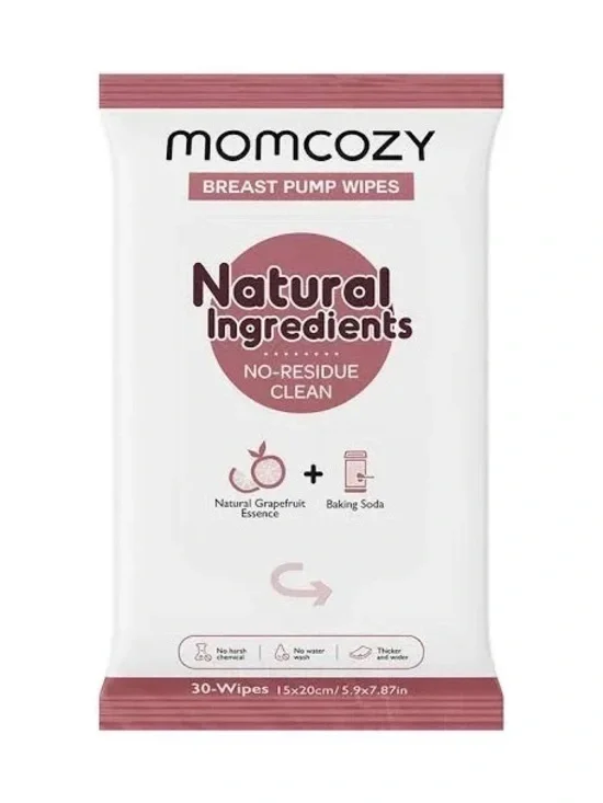 NWT MOMCOZY Breast Pump Wipes - Natural Ingredients, 30 Wipes - Picture 1 of 1